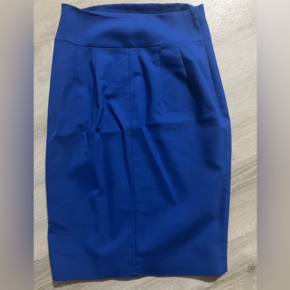 Express Vibrant Blue Pencil Skirt